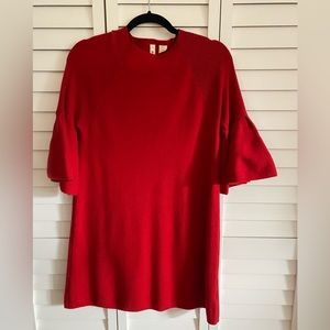 Holiday Red Sweater Dress
